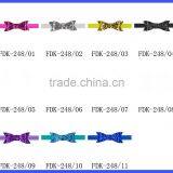 Royal Blue Sequins Bows With Stretchy Fold Over Headbands thumbnail-5