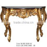 French Style Living Room Furniture Console Desk With Marble Top thumbnail-3