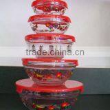 5 Glass Bowl Set thumbnail-1