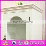 2016 Wholesale Bedroom Wooden White Bedside Cabinets W08H069 thumbnail-6