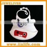 Dog Pattern Printed Rubber Baby Bib thumbnail-1