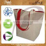 Reversible Bag Made From Natural Juco & Dyed Canvas - Nature Friendly Bag for Global Market thumbnail-2