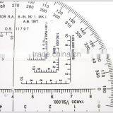 Kearing R.A.6 Inch Protractor in Degrees and Mills Field Kit for Accurate Map Reading #KMP-1 thumbnail-4