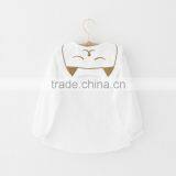 2017 Wholesale Boutique Girl Clothing Sweat Cotton and Linen Long Sleeve Shirt With Cartoon Cat Collar thumbnail-3