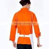 Hot Sale High Quality Yellow Chef Jacket Uniform thumbnail-4