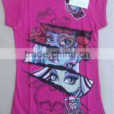 Girls Cute Printed Cotton T-shirt, Girls Short Sleeve Fashionable T-shirts thumbnail-1