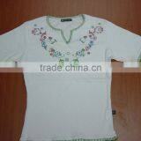 High Quality Fashionable Women Cotton T-shirt thumbnail-1