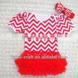 Hot Selling Christmas Chevron Romper Dress