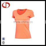 Best Sale Pure Color v Neck Women Runing t Shirts thumbnail-2