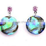 Unique Flower Abalone Shell Earrings New Zealand Paua Shell Earrings Natural Paua Shell Earrings Wholesale thumbnail-2