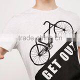 MGOO OEM/ODM Streetwears Fashion On Ins Basic White T-shirt With Printing Customized 100% Cotton Clothes For Men thumbnail-4