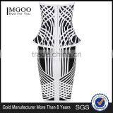 MGOO 2015 OEM Services Two Sets Women Dress White Black Slim Fitting Wholesale Strapless OL Sexy Dress H1108 thumbnail-4