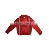 Fashion Red Stain Polyester Shiny Spring Men Bomber Jacket thumbnail-2