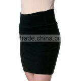 New Design Stretch Fabric Simple Cotton Mini Skirt Basic Plain Skirt thumbnail-6