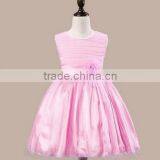 Wholesale European Kids Wear 2015 Spring Red Flower Girl Dress Sewing Patterns thumbnail-3