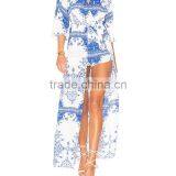 Most Popular 3/4 Sleeve Women Pant Dress Latest Printed Maxi Romper thumbnail-6