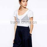 WHITE Silk Mix Jersey Bralet thumbnail-1