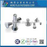 Taiwan Stainless Steel 18-8 Chrome Plated Steel Nickel Plated Steel Copper Brass Semi Tubular and Solid Rivet thumbnail-2