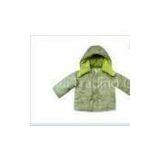 Green Custom 100% Cotton Thick Padded Kids Winter Coat ,Toddlers Fleece Jackets thumbnail-1