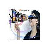 MP4 Audio Mobile Theatre Virtual AV Video Glasses , 35 Degree Viewing Angle thumbnail-1