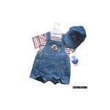 Sell Child T-Shirt and Suspender Shorts Set