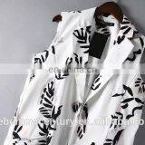 Girls Clothes Custom Jacket Women Without Coats Wholesale Trees Leaf Printed Fall Long Vest Clothing Suit Collar Vest 2015 thumbnail-3