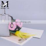 Fashionable High Quality Bag Charm Owl Keychains Luxury Car Keychains Pendant of Mink Fur thumbnail-5