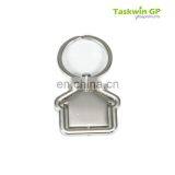 2017 Popular House Shape or Special Shape Metal Rotary Keychain With Custom Logo Design