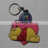 Cheap 2d Custom Shaped Fashion Carton Soft Pvc Keychain