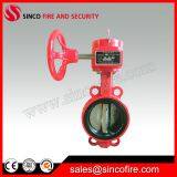 Cast Iron Gear Wafer Butterfly Valve for Fire Fighting