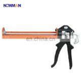 L2024 9" Heavy Duty Manual Aluminum Handle Cordless Skeleton Dropless Silicone Sealant Caulking Gun With Needle
