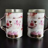 Small / large pepper jars Customized Logo Biscuit Cookie / Tea 2 Oz Screw Top Tins