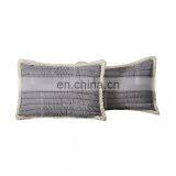 Sherpa Polyester Blended Embroidery Bedding Sets Quilt Coverlet Bespread