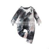 Posh Baby Ribbed Tiedye Jumpsuit Long Sleeve Bodysuit Tie Dye Romper thumbnail-6