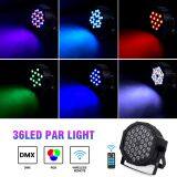 36 LED RGB Uplighting 9 Modes Sound Activated Stage Par Lights Remote Control Compatible With DMX thumbnail-4