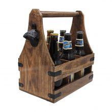 6-Pack Beer Carrier with Metal Bottle Opener