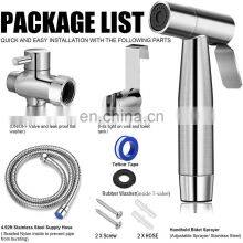 QiliKB Portable Jet Fresh Water Shower Holder Set 304 Stainless Steel Hand Shattaf thumbnail-3