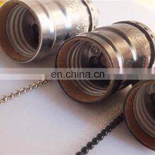Best Seller Vintage Pendant Light Fixtures Aluminum Edison Bulb Lamp Holder E27 E26 With Zipper Switch thumbnail-3