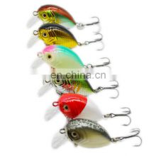 Hot Selling New Product 40mm 3.9g  Crank Lures With 3D eyes