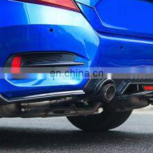 Car Exhaust Pipes For Honda Civic 2016-2018 Two Tube/Carbon Fiber thumbnail-5
