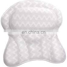 Neck Support Luxury Anti-Slip 4D Mesh Bath Tub Non Slip Spa Wasable Bath Pillow for Tub Head Rest thumbnail-5
