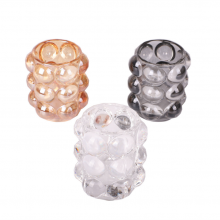 Wholesale Funny Novelty Colored Candle Holder Tumblers Bubble Decorative Tabletop Drinking Glasses thumbnail-5
