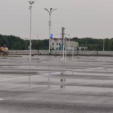 22 Sets of 800x1400mm Single-sided LED Pole Displays at the Baogu Lake Expressway Service Area in Wujin District, Changzhou, Jiangsu Province. thumbnail-3