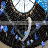 Hanging Decoration Ramadan Moon With Star Decoration for Shopping Mall thumbnail-1