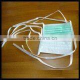 Disposable Non-woven PP White Blue Green Face Mask With Ties thumbnail-1