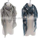 Wholesale Women Fashion Embroidery Spring Summer Cotton Scarves Shawls thumbnail-5