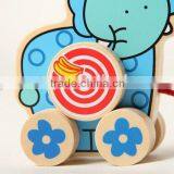 Wooden Pull Along Toy Wild Animals for Kids thumbnail-2