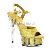 Elegant Women Ultra 20cm High Heel Shoes Platform Peep Toe Ankle Wrap Pump Sandals Wedding Dress Shoes Sexy Party Heels Quality Choice thumbnail-4