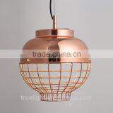 Hanging Lamp With Chicken Wire Cage for Dining Room Decor Chandelier China Supplier thumbnail-3