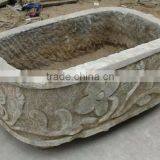 Chinese Antique Outdoor Garden Stone Water Manger thumbnail-1